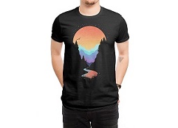 Cool shirt with a sunset